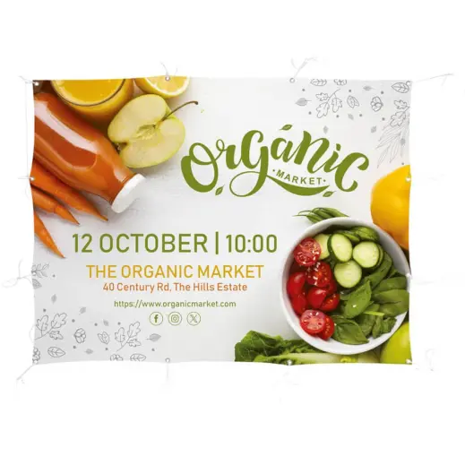 Sublimated Display Fabric Banner - 2m x 1.5m Branded